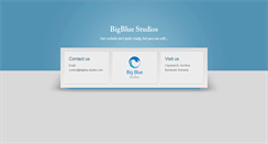 Desktop Screenshot of bigblue-studios.com
