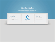 Tablet Screenshot of bigblue-studios.com